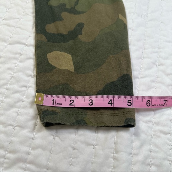 J. Crew Everyday Legging Green Camouflage Print Pull On Stretch - Picture 4 of 10